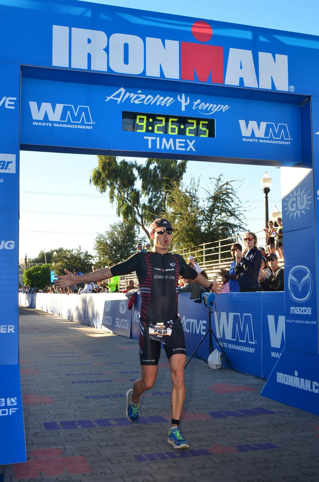 Crossing the IMAZ finish line