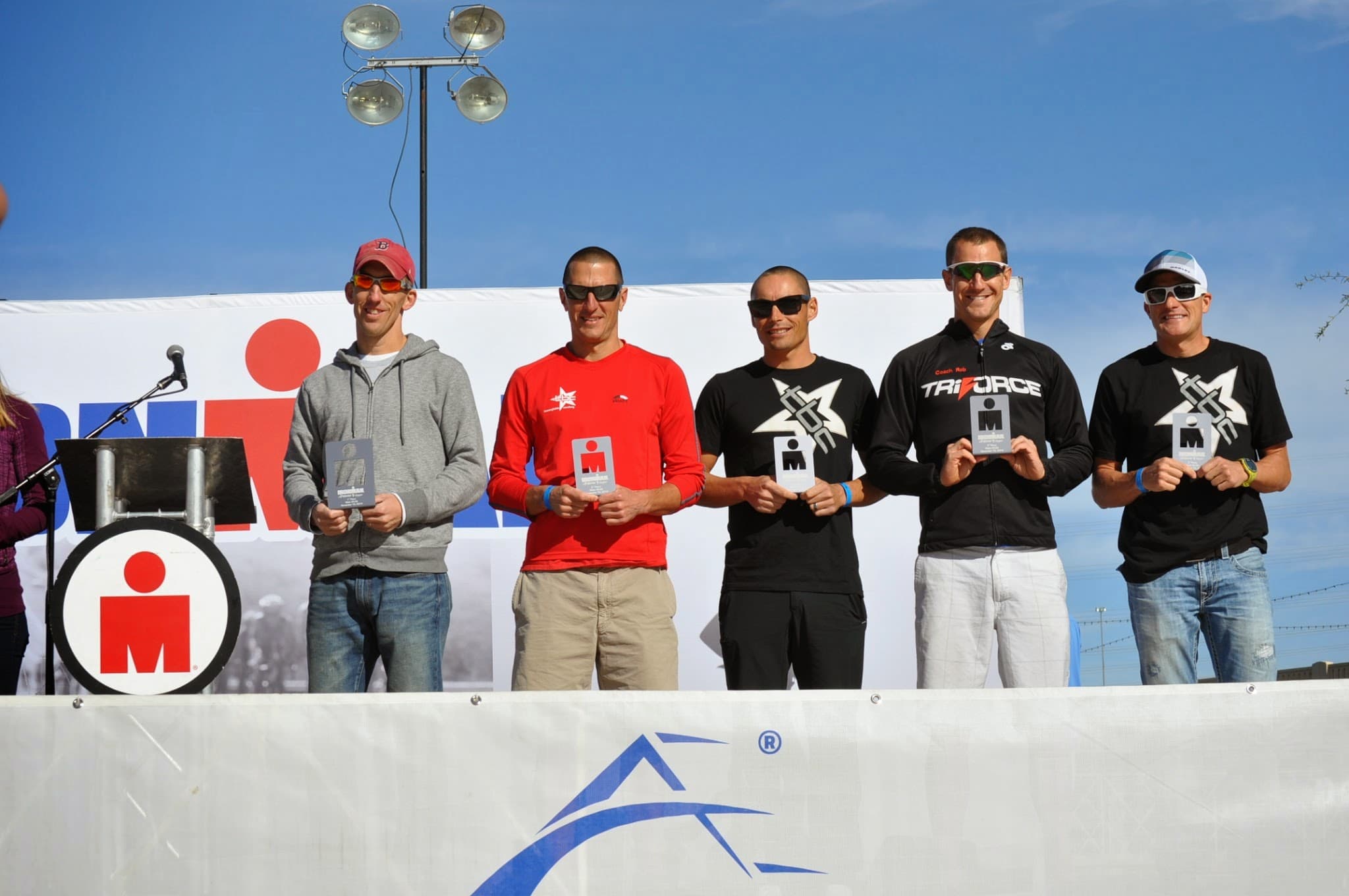 M35-39 podium at Ironman Arizona
